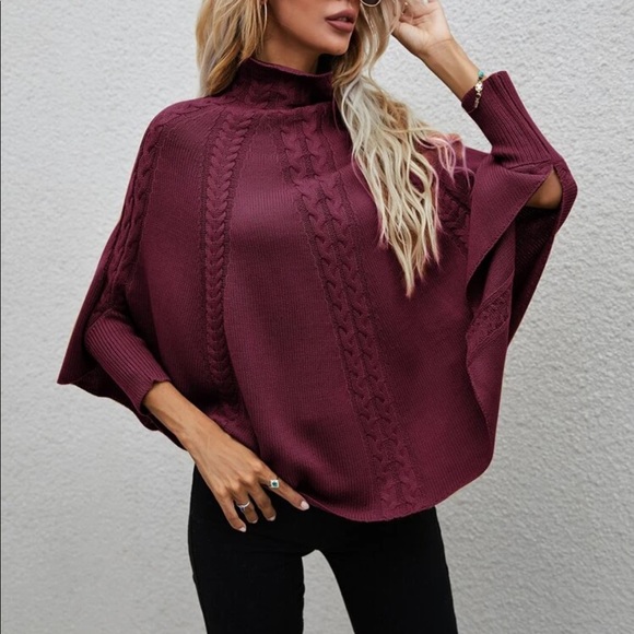 Boho cable knit sweater dark gray - Picture 12 of 16